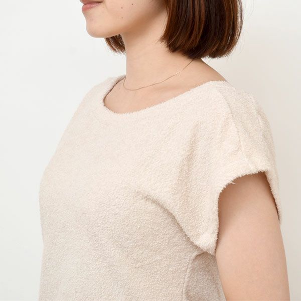 オーガニックコットン パイルフレンチスリーブカットソー