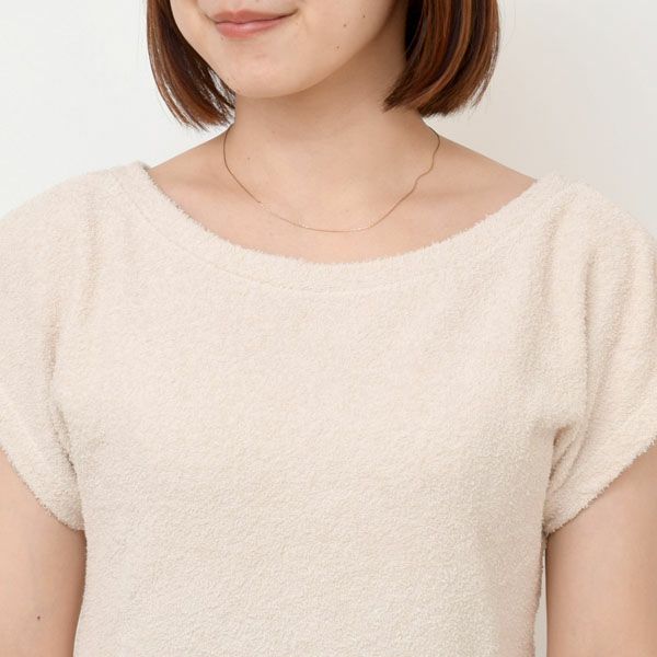 オーガニックコットン パイルフレンチスリーブカットソー