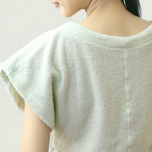 オーガニックコットン パイルフレンチスリーブカットソー