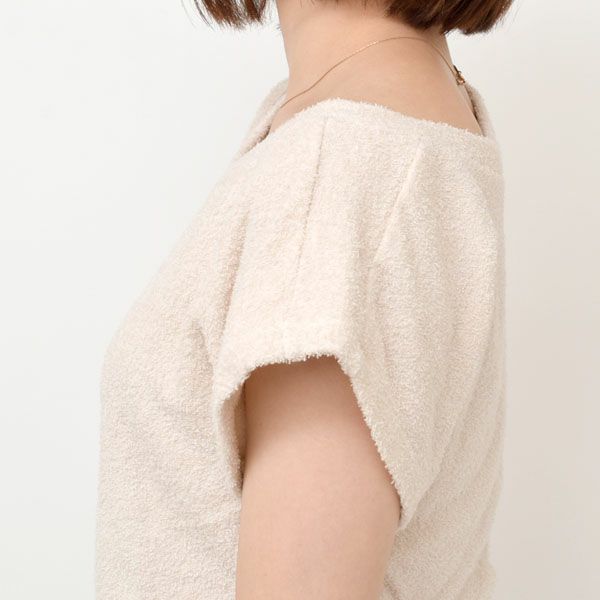 オーガニックコットン パイルフレンチスリーブカットソー