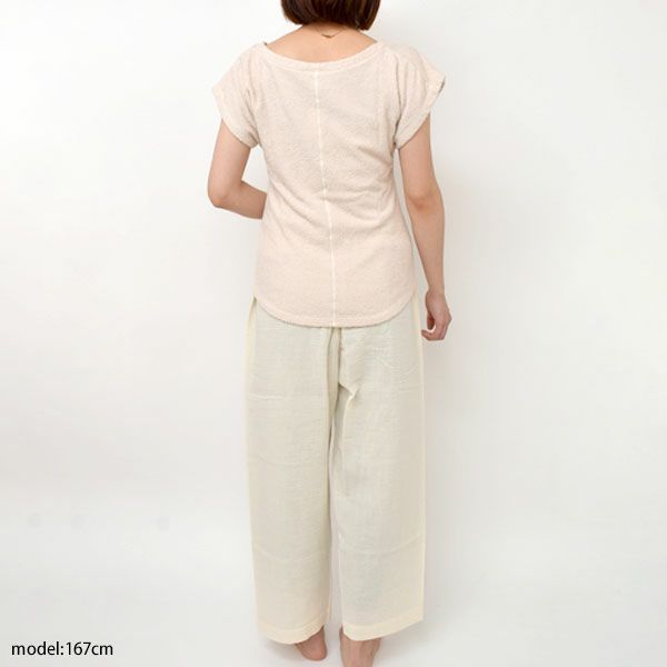 オーガニックコットン パイルフレンチスリーブカットソー