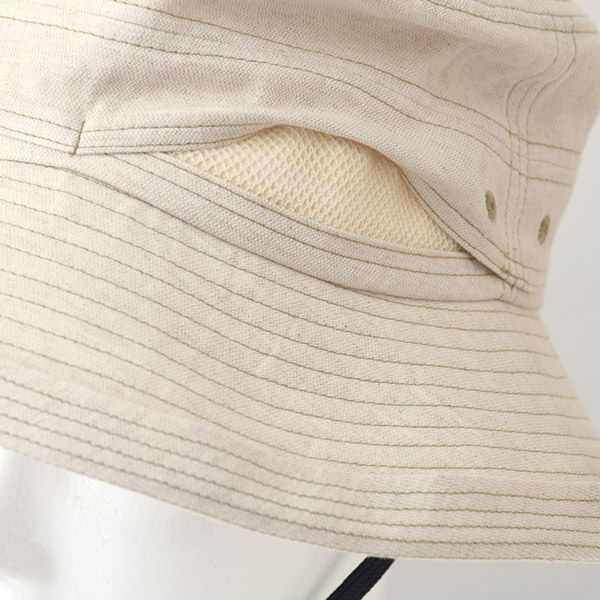 オーガニックコットン＆リネン ストラップ付ハット