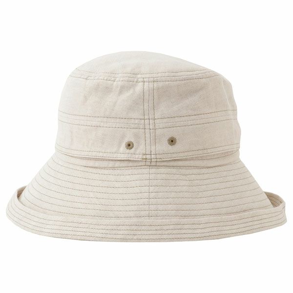 オーガニックコットン＆リネン ストラップ付ハット