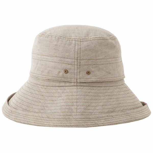 オーガニックコットン＆リネン ストラップ付ハット