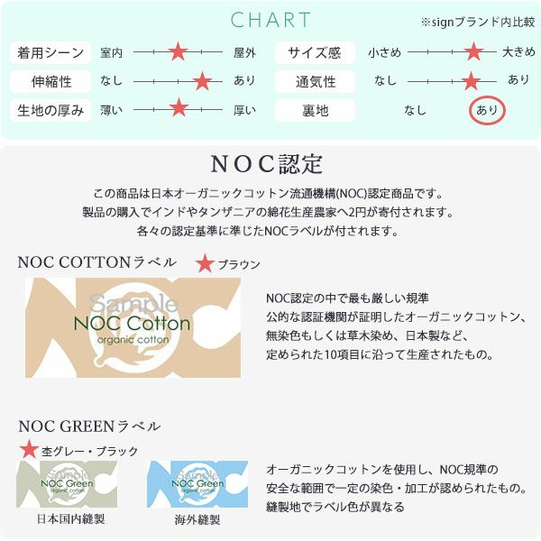 オーガニックコットン 天四方ワッチ
