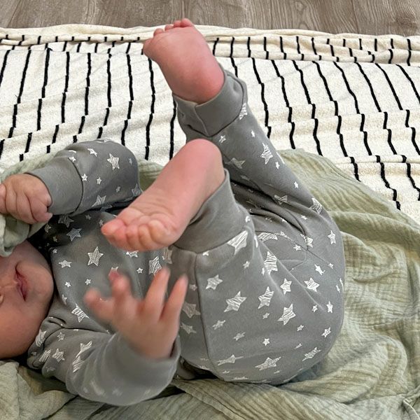 【SALE／20%OFF】 オーガニックコットン ベビーパンツStar(2色セット)