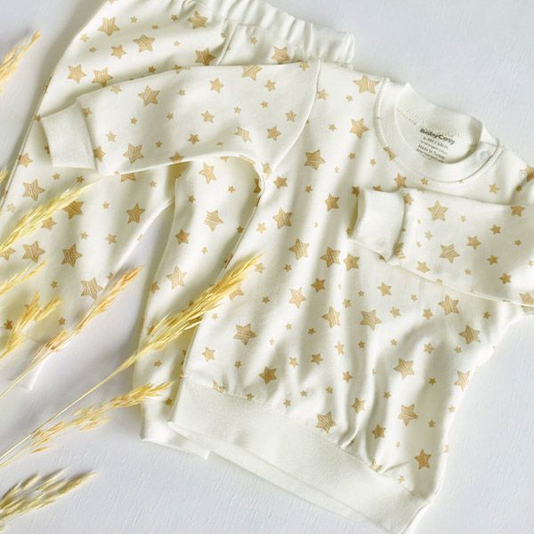 オーガニックコットン ベビーパジャマStar