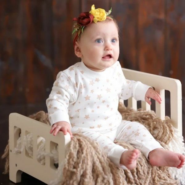 オーガニックコットン ベビーパジャマStar