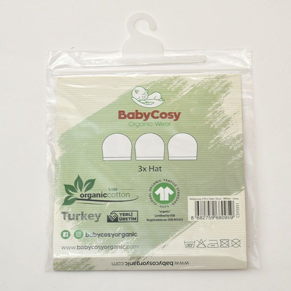 オーガニックコットン ベビービーニーStar(3色セット)