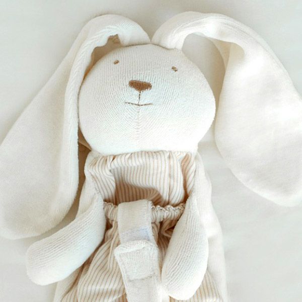 オーガニックコットン ポケット付きホーランドロップのぬいぐるみ