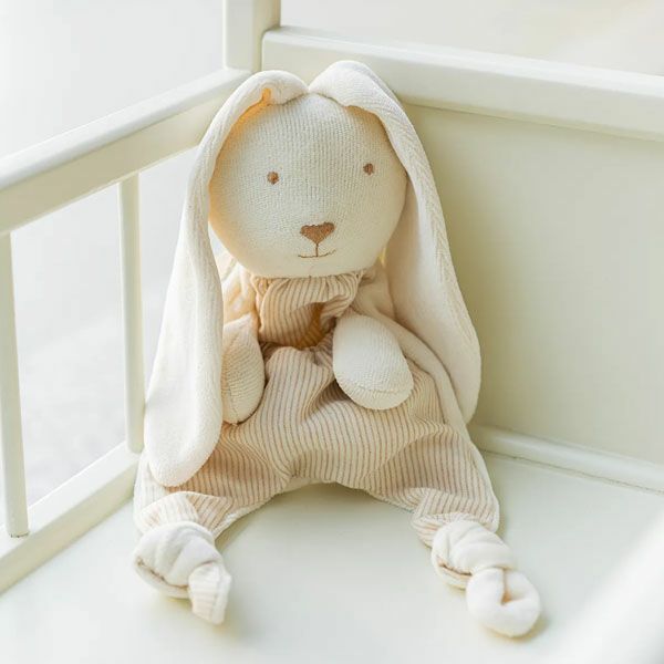 オーガニックコットン ポケット付きホーランドロップのぬいぐるみ