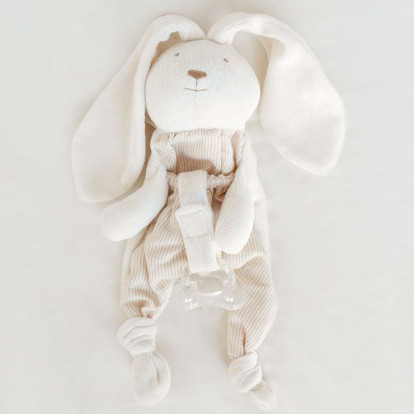 オーガニックコットン ポケット付きホーランドロップのぬいぐるみ