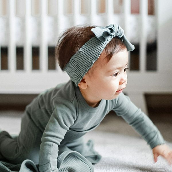オーガニックコットン ベビーリブ ヘッドバンド
