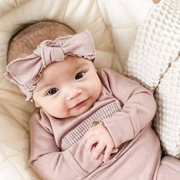 オーガニックコットン ベビーリブ ヘッドバンド