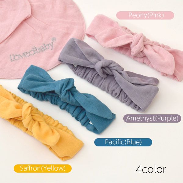 オーガニックコットン ベビーモスリン ヘッドバンド