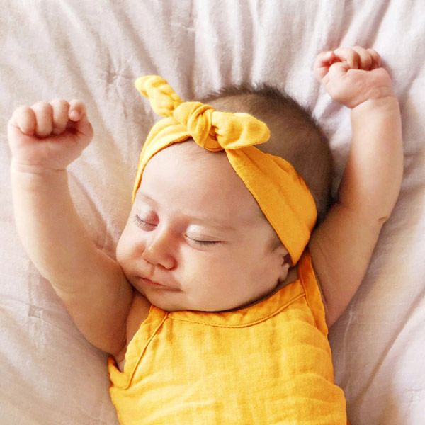 オーガニックコットン ベビーモスリン ヘッドバンド