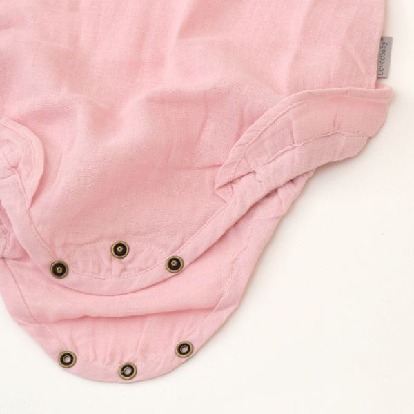 オーガニックコットン ベビーモスリン タイショルダーボディ