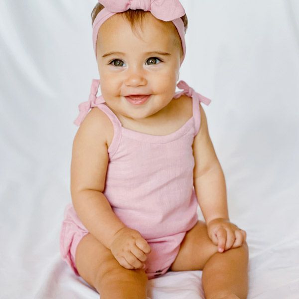 オーガニックコットン ベビーモスリン タイショルダーボディ