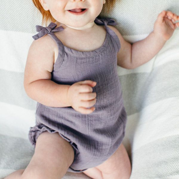 オーガニックコットン ベビーモスリン タイショルダーボディ