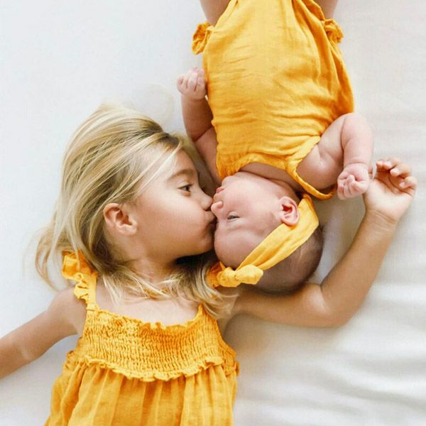 オーガニックコットン ベビーモスリン タイショルダーボディ