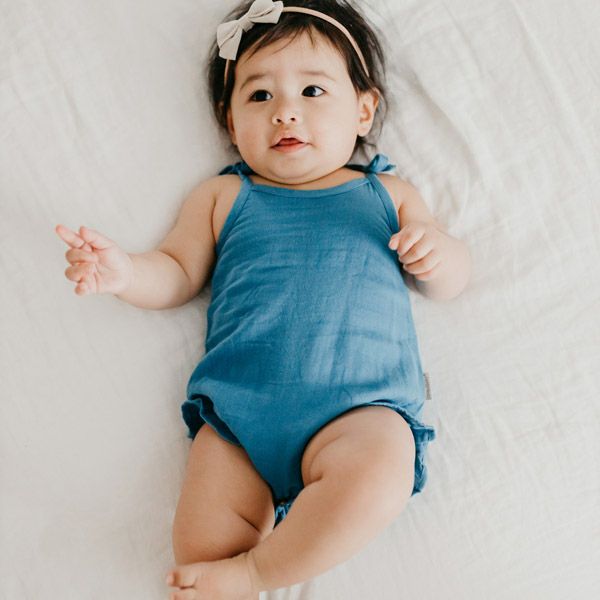 オーガニックコットン ベビーモスリン タイショルダーボディ