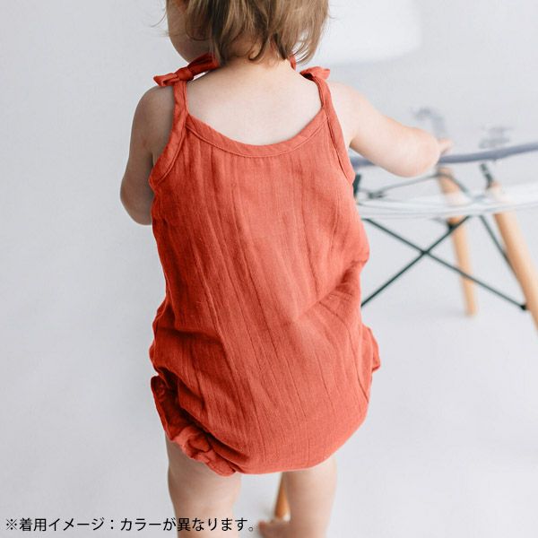 オーガニックコットン ベビーモスリン タイショルダーボディ