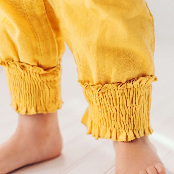 オーガニックコットン キッズモスリン サロペットパンツ