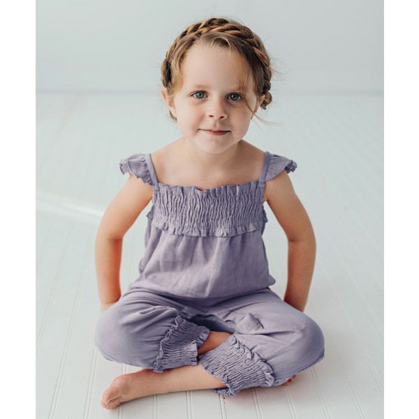 オーガニックコットン キッズモスリン サロペットパンツ