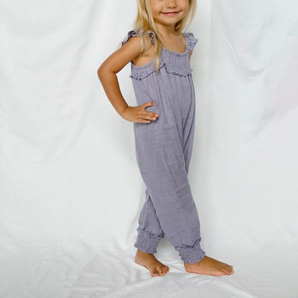 オーガニックコットン キッズモスリン サロペットパンツ