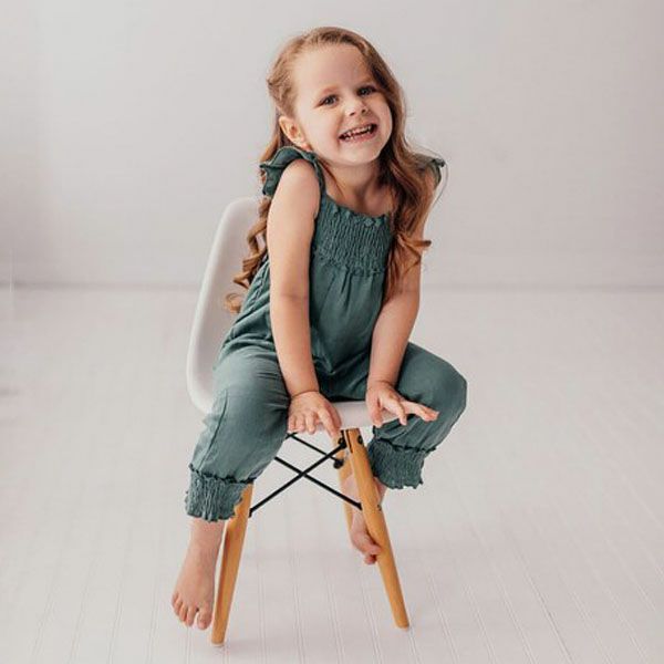 オーガニックコットン キッズモスリン サロペットパンツ