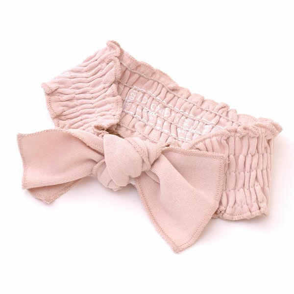 オーガニックコットン ベビースモッキング ヘッドバンド