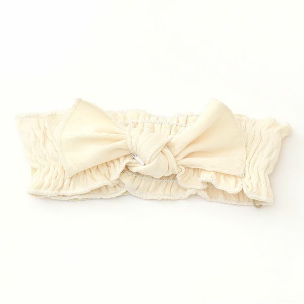 オーガニックコットン ベビースモッキング ヘッドバンド
