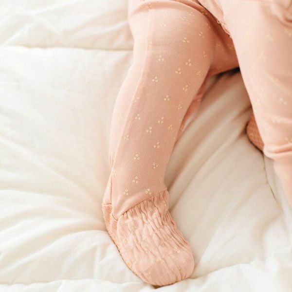 オーガニックコットン ベビースモッキング 足つきカバーオール Print（長袖）