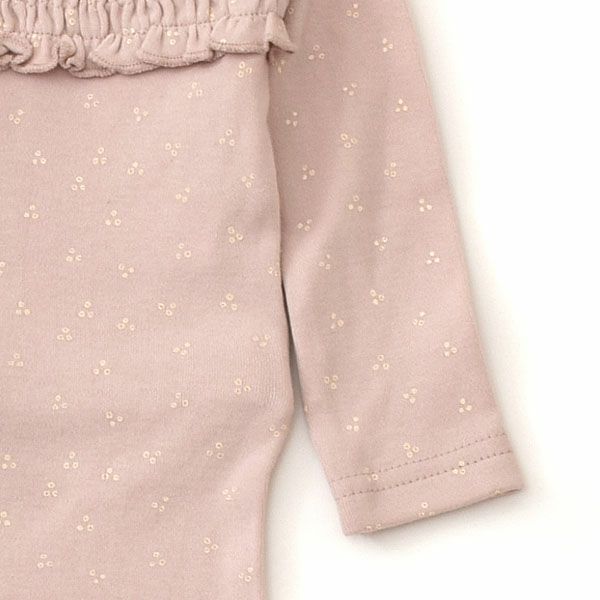 オーガニックコットン ベビースモッキング 足つきカバーオール Print（長袖）