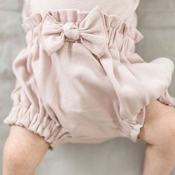 オーガニックコットン ベビーラッフル ブルマ