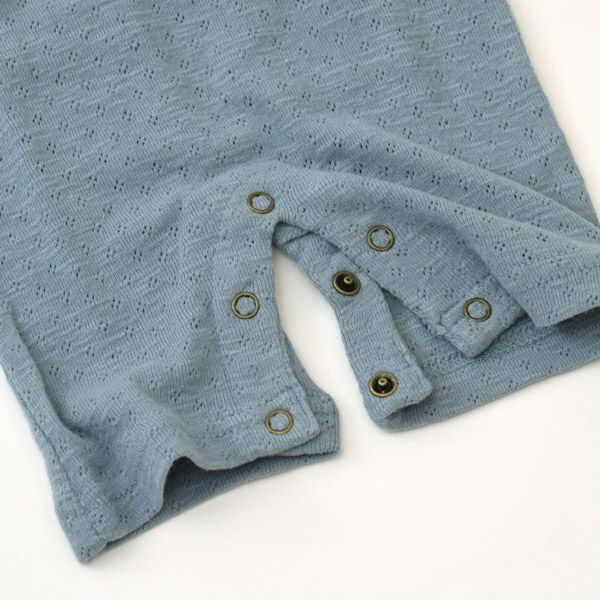 オーガニックコットン ベビーポインテル ノースリーブロンパース