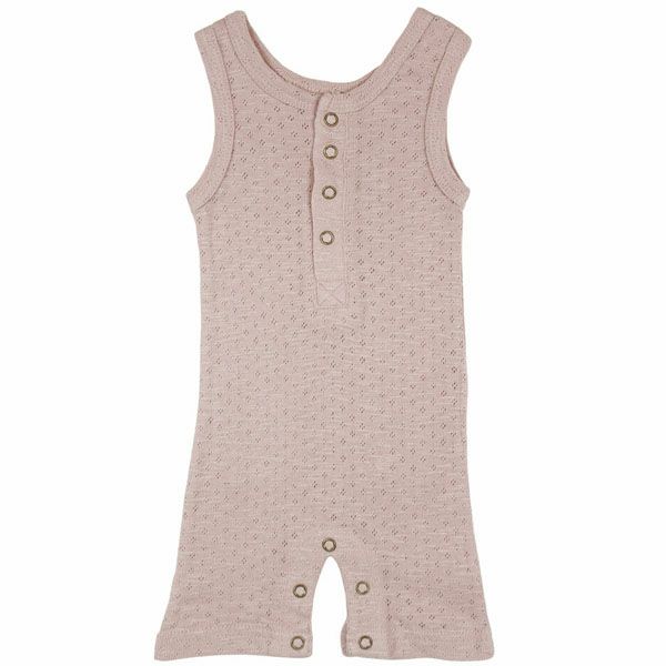オーガニックコットン ベビーポインテル ノースリーブロンパース