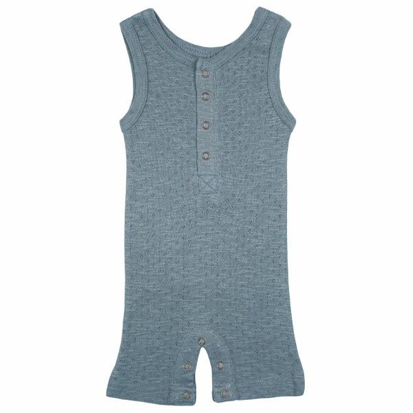 オーガニックコットン ベビーポインテル ノースリーブロンパース