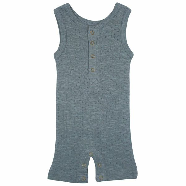 オーガニックコットン ベビーポインテル ノースリーブロンパース
