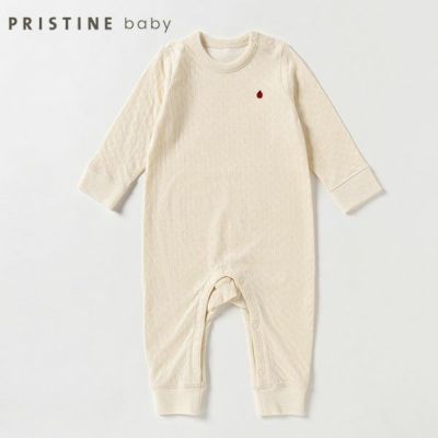 オーガニックコットン ベビーエアニットカバーオール ナチュラル 70-80