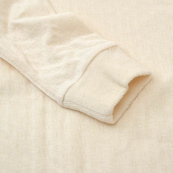 オーガニックコットン ベビーエアニットカバーオール ナチュラル 70-80