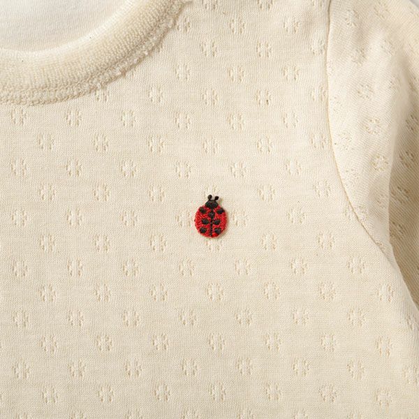 オーガニックコットン ベビーエアニットカバーオール ナチュラル 70-80