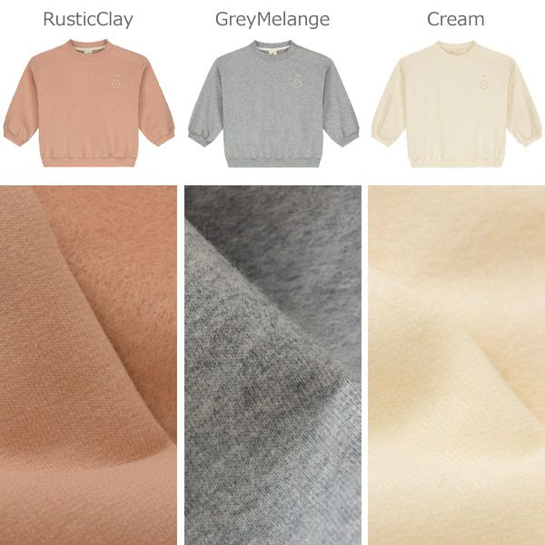オーガニックコットン ベビー ドロップショルダースウェットシャツ