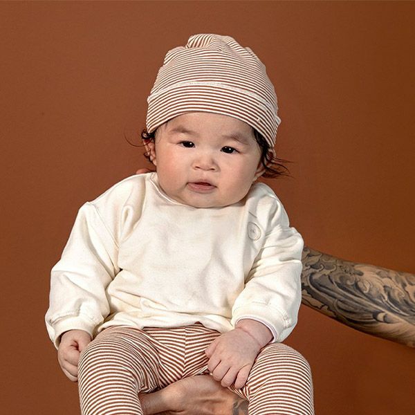 オーガニックコットン ベビー ドロップショルダースウェットシャツ