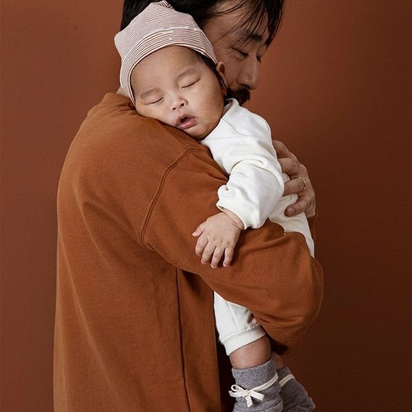 オーガニックコットン ベビー ドロップショルダースウェットシャツ