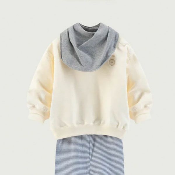 オーガニックコットン ベビー ドロップショルダースウェットシャツ