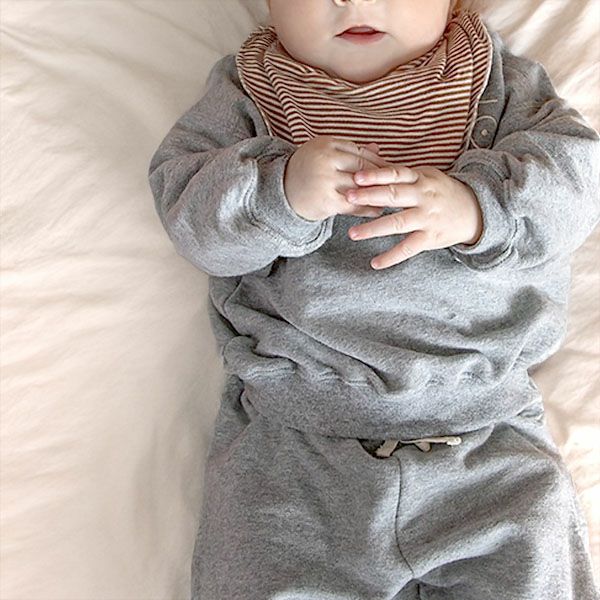 オーガニックコットン ベビー ドロップショルダースウェットシャツ