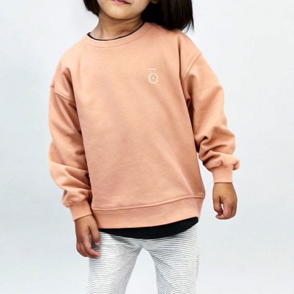 オーガニックコットン キッズ ドロップショルダースウェットシャツ