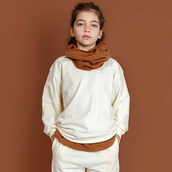オーガニックコットン キッズ ドロップショルダースウェットシャツ