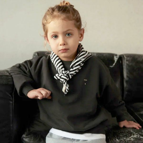 オーガニックコットン キッズ ドロップショルダースウェットシャツ